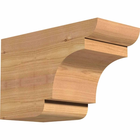 Ekena Millwork New Brighton Smooth Rafter Tail, Western Red Cedar, 5 1/2"W x 8"H x 12"L RFT06X08X12NEB00SWR